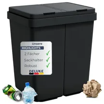 deluke Mülleimer 50 l Grau