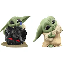Star Wars The Bounty Collection Serie 5, Grogu Figuren 2er-Pack, Helmspaß, Guckguck-Spiel, Spielzeug für Kinder ab 4 Jahren, 5,5 cm, Multi, F5941