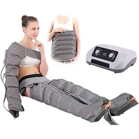 6-Hohlraum-Lymphdrainage-Bein-Massagegerät, elektrisches Bein-Luftkompressions-Massagegerät für Zirkulationsarm-Bein-Taille wickelt Fußknöchel-Wadenmassage-Maschine Schmerzen entspannen, Bein-Kompre