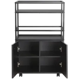 VCM Barwagen Mosaik 60 x 94 x 40 cm Schwarz