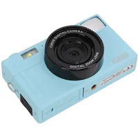 Denash Tragbare Spiegellose Kamera 48MP FHD Micro Single Camera PC -Kamera -Funktion für Anfänger (Blue)