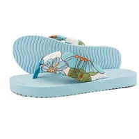 FLIP*FLOP Flip Flop Sandalen flip*tube flower Zehentrenner hellblau mehrfarbig