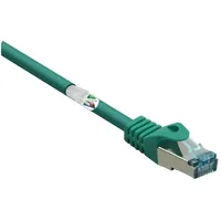 Renkforce RF-5462398 RJ45 Patchkabel CAT 6a S/FTP 15.00 m Grün mit Rastnasenschutz, Flammwidrig 1 St.