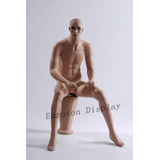 Eurotondisplay Schneiderpuppe Schaufensterpuppe Mann Beige sitzend stehend neu, Nicht zutreffend