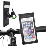 NA Fahrrad-Handyhalterung, wasserdicht, verstellbare Fahrrad-Handyhalterung mit wasserdichter Hülle, universelle Fahrrad-Lenkertasche für Smartphone bis zu 15.2 cm (6 Zoll)