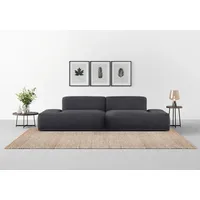 TRENDMANUFAKTUR Big-Sofa »Braga, toller Sitzkomfort, Designsofa«, in moderner Optik, mit hochwertigem Kaltschaum grau