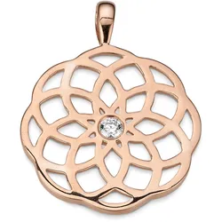 CEM Trends Damen Anhänger 5-210491-001 S-00581A Blume Silber rosévergoldet