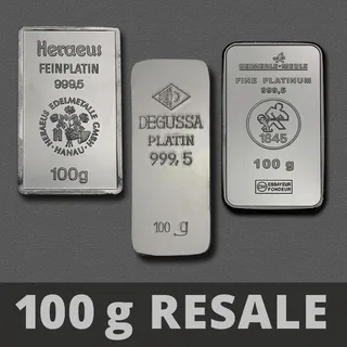Platinbarren 100g (Resale)