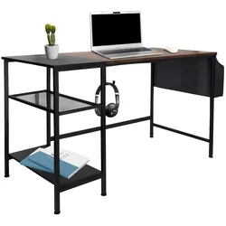 hjh OFFICE Schreibtisch WORKSPACE H I Melaminharzbeschichtete Spanplatte, Gestell pulverbeschichteter Stahl