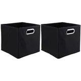 CASANOVA Aufbewahrungsbox ENNI 27 x 27 cm 2-tlg. schwarz