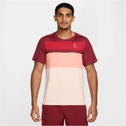 NIKE Court Advantage kurzarm Tennisshirt Herren 677 - team red/washed coral/white S