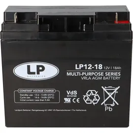 Landport Bleiakku 12V 18Ah AGM Batterie NSA LP12-18 T3 VdS