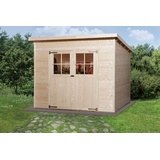 Weka Gartenhaus 325 2,54 x 1,94 m natur