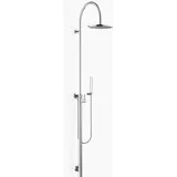 Dornbracht Duschstele mit Brause-Einhandbatterie, ohne Handbrause, Kopfbrause 300mm, 26024661-93, Farbe: Chrom gebürstet