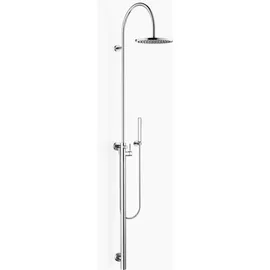 Dornbracht Duschstele mit Brause-Einhandbatterie, ohne Handbrause, Kopfbrause 300mm, 26024661-93, Farbe: Chrom gebürstet