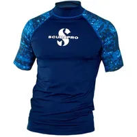 Scubapro Upf 50 Rash Guard Kurzarm-rashguard - Aegean -