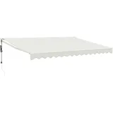 vidaXL Elektrische Markise mit Kurbel Creme 4x3 m