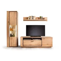 MCA Furniture Wohnwand Campinas 3tlg. Holz Asteiche