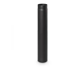 Jeremias Ofenrohr Längenelement 750 mm-kürzbar Stahlblech Ø180 mm Schwarz