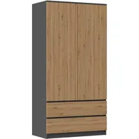 Topeshop Malwa SS-90 anthrazit artisan Kleiderschrank