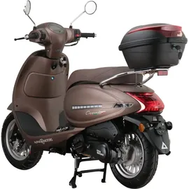Alpha Motors Cappucino 50 ccm 2,99 PS 45 km/h mattbraun inkl. Topcase