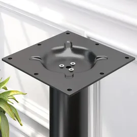 GGM Möbel BML | Bistro Loungetisch | Ø:H 80 x 38,5 cm | Eiche / Schwarz