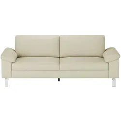 Max Schelling Ledersofa aus Echtleder Maximum , beige , Maße (cm): B: 224 H: 86 T: 97.0