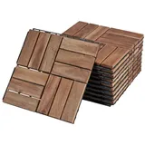 casa.pro Klickfliesen Alliste 10er Set 12 Lamellen Natur casa.pro