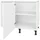 Nobilia Eckunterschrank Flash 100 x 58,3 x 87 cm Weiß