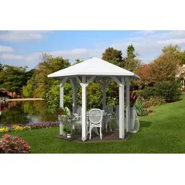 SKANHOLZ Skan Holz Pavillon Nancy 1 Leimholz, lasiert in Weiß