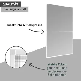 WINDHAGER IS Expert Rahmen Fenster 120 x 220 cm Weiß