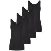 Only Top ONLLIVE LUV 4er Pack in Schwarz |