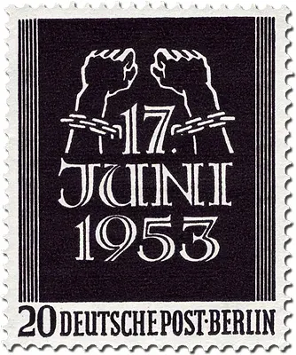 Briefmarken Berlin Erinnerung an den Aufstand vom 17. Juni 1953, postfrisch