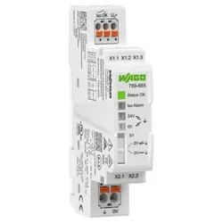 Wago 789-665 Erdwiderstand-Signalisierungsmodul, Erdschlussalarm über Digitalausgang, Versorgungsspannung DC 24 V 789665