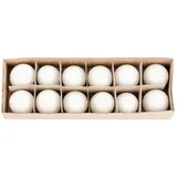 NaDeco Enteneier Natur 12 Stück, ausgeblasen und gereinigt | Dekoeier | Ostereier | Ostereier zum Bemalen | Echte ausgeblasene Enteneier | Enten Ei | Osterdekoration