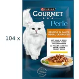 (€ 7,88/kg) Gourmet Perle Genuss in Sauce Huhn Brathuhnnote 104x 85 g
