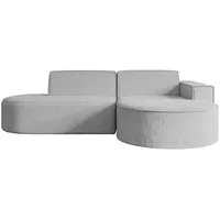 Altdecor Ecksofa Hellgrau, Textil, 3-Sitzer, L-Form Corner Sofa Bett
