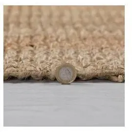 Flair Rugs Läufer FLAIR RUGS "Jute Boucle", beige (natur), B:60cm H:7mm L:150cm, Jute, Teppiche, Läufer, aus 100% Jute, mit Fransen, aus Naturfasern