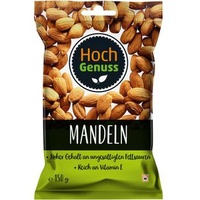 Hochgenuss Mandeln ohne Schale, naturbelassen, roh, 150g