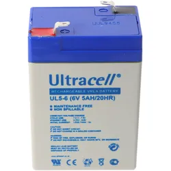 Ultracell UL5-6 6V 5Ah Bleiakku AGM Blei Gel Akku