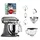 KitchenAid Artisan 5KSM175 Medallion Silber Glasset mit Glasschüssel
