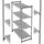 Cambro - CBU186072V4-580 - Basics Plus Regal mit 4 belüfteten Fachböden 46 cm Tiefe x 153 cm Länge x 183 cm Höhe - Gebürstetes Graphit