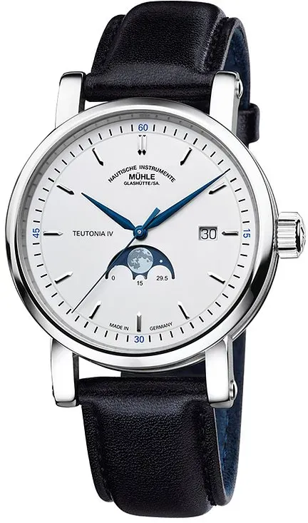 Mühle-Glashütte Herrenuhr Teutonia IV Mondphase M1-44-05 LB - silber