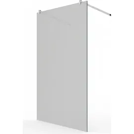 Glaszentrum Hagen 98x200cm Freistehende Dusche 2x Halter Satin