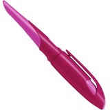 Stabilo Schulfüller für Linkshänder mit Standard-Feder M - STABILO EASYbirdy in beere/pink - inkl. Patrone - blau (löschbar)