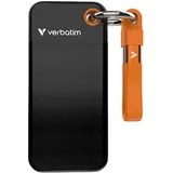 Verbatim Pocket SSD USB 3.2 Gen 2 TB extern, Schwarz/Orange