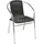 Mojawo Aluminium/Polyrattan Bistrostuhl 54 x 57 x 45 cm grau/schwarz 4 St.