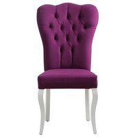 JVmoebel Stuhl, Design Stuhl Möbel Stühle Esszimmer Lehnstühle Luxus Lehnstuhl lila