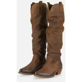 felmini wide fit Stiefel Stiefel Leder - Braun - 36