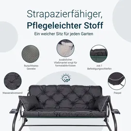 TexDeko Bankauflage 170 x 56 x 50 cm schwarz 1-tlg.